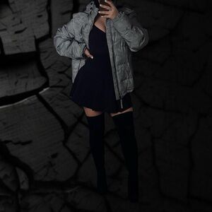 Aeropostale Silver Puffer Jacket